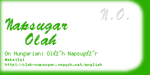 napsugar olah business card